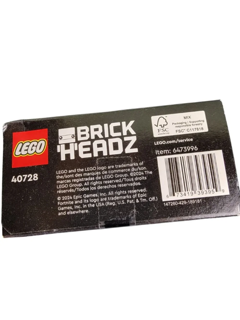 Lego Fortnite Brite Bomber 40728 Brick Headz Pink Building Set Toy New In Box